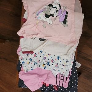 Bundle of 5 Minnie Mouse toddler shirts